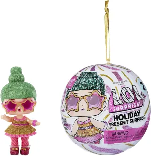 L.O.L. Surprise! Holiday Supreme Doll Tinsel with 8 Surprises Including Collectible Holiday Doll, Shoes, and Accessories | Great Gift for Kids Ages 4 