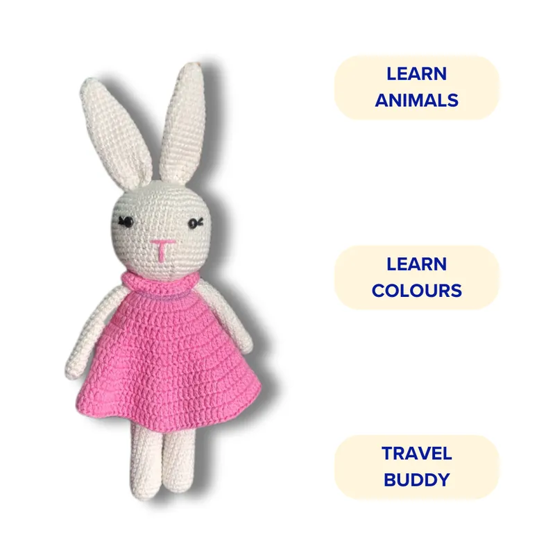 Lola Bunny Crochet Soft Toy (6 Months - 4 Years)