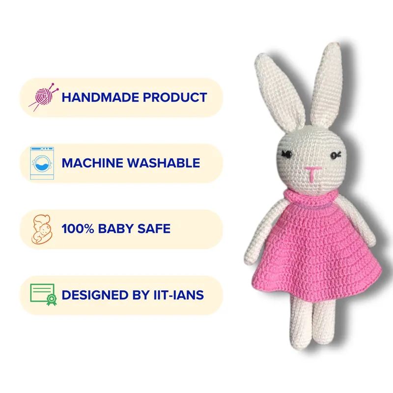 Lola Bunny Crochet Soft Toy (6 Months - 4 Years)
