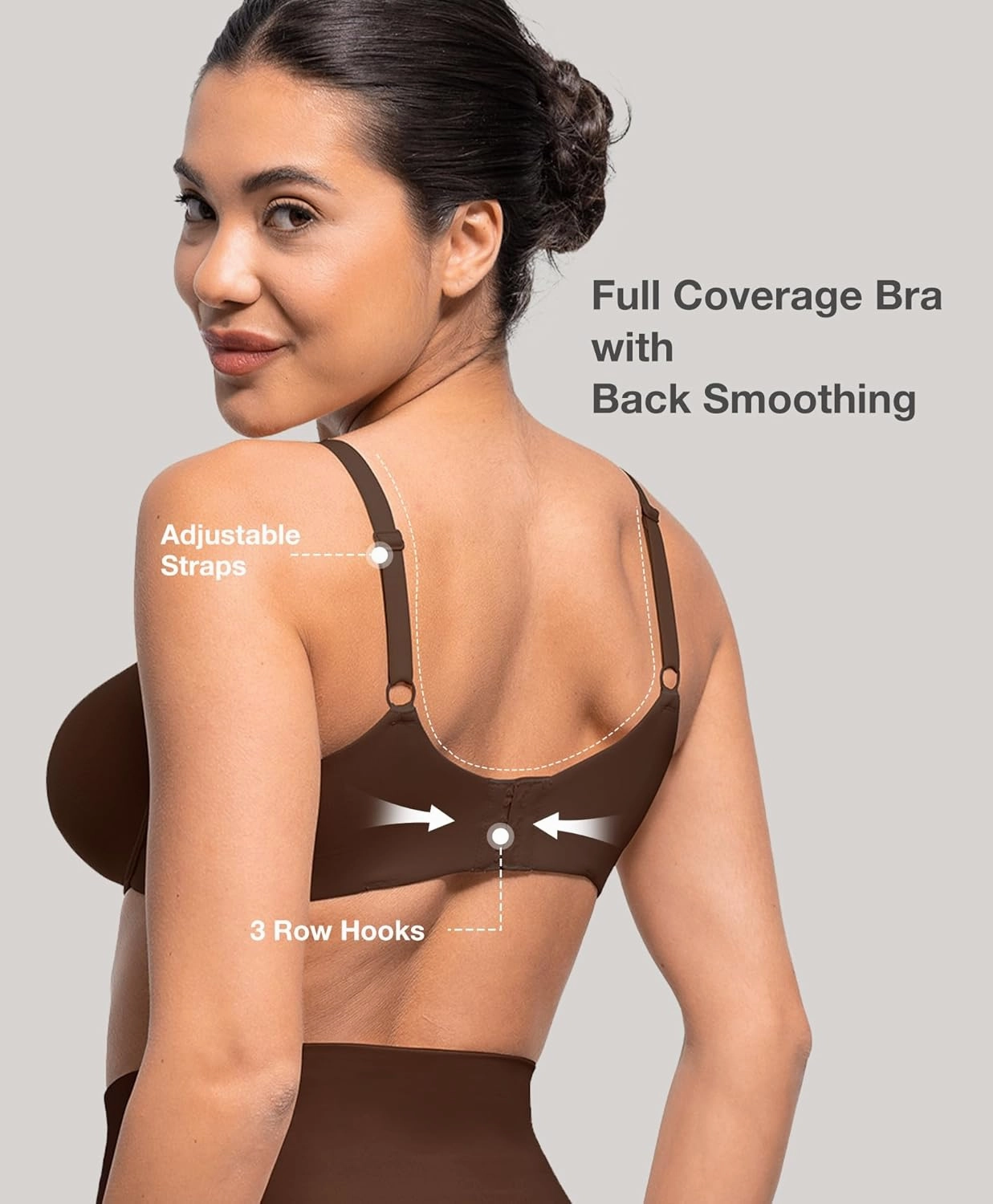 Lover-Beauty Minimizer Bras for Women Full Coverage Unlined Underwire Bras Plus Size Lifting Bra for Heavy Breast