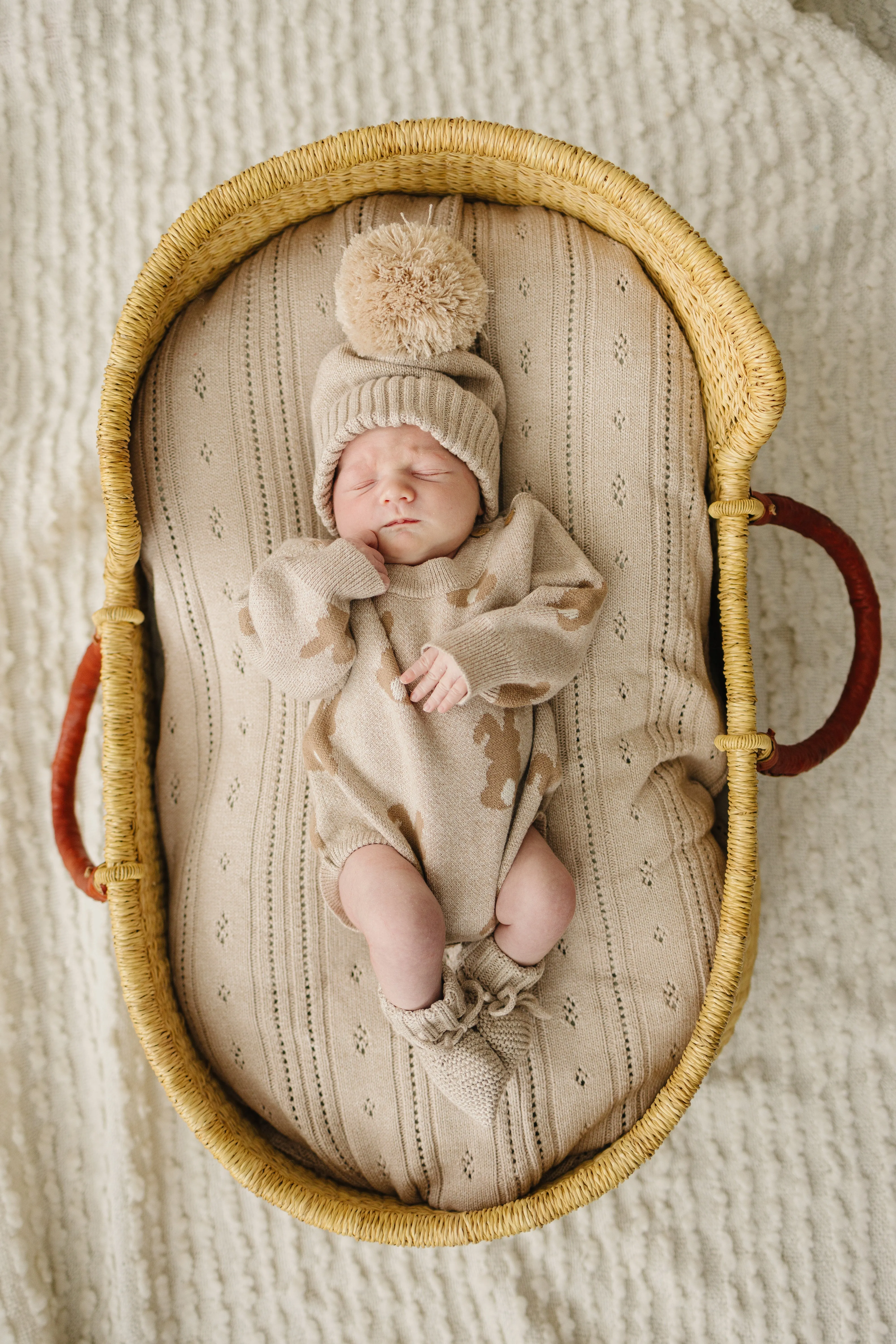 Luna   Luca Bunny Jacquard Romper
