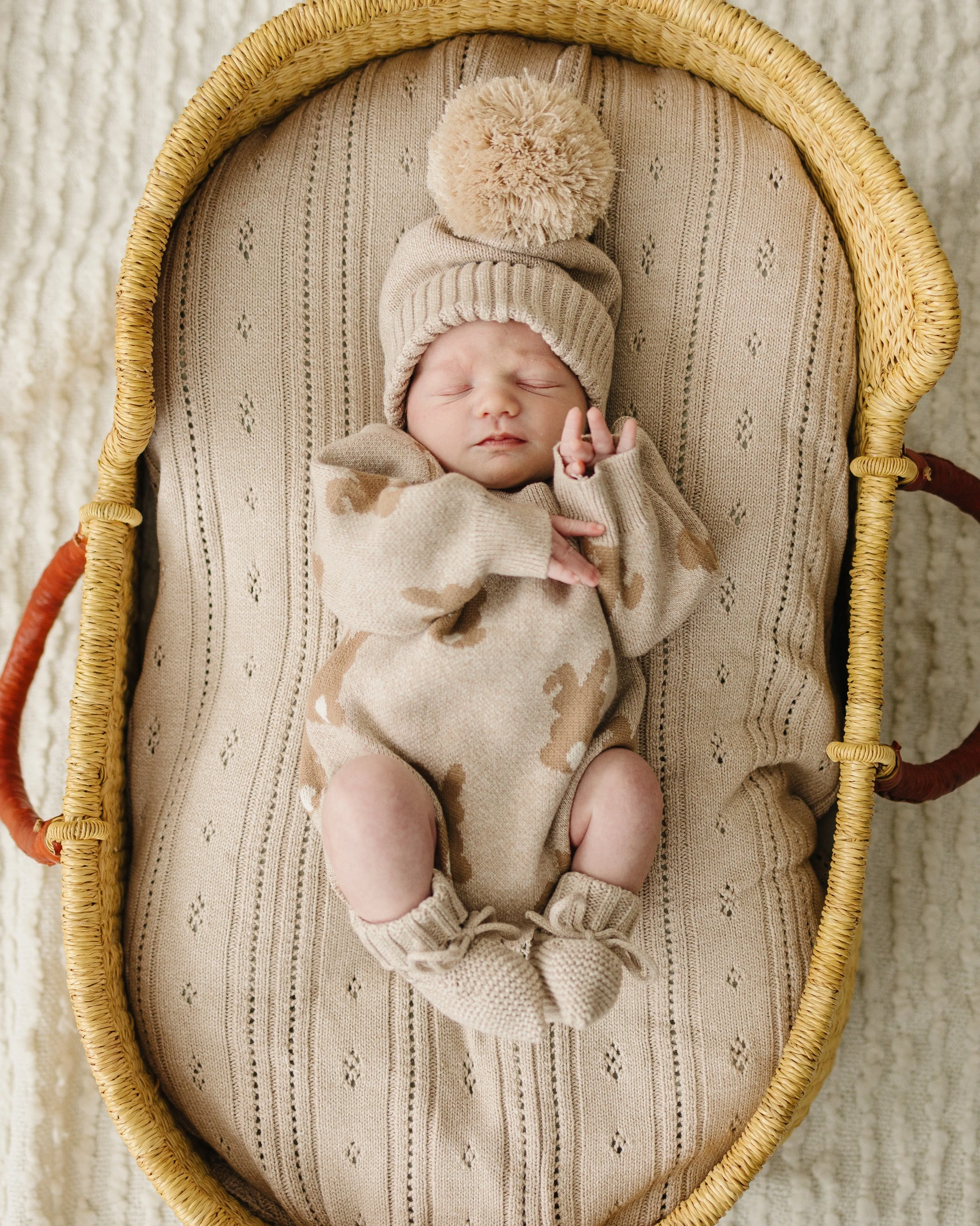 Luna   Luca Bunny Jacquard Romper