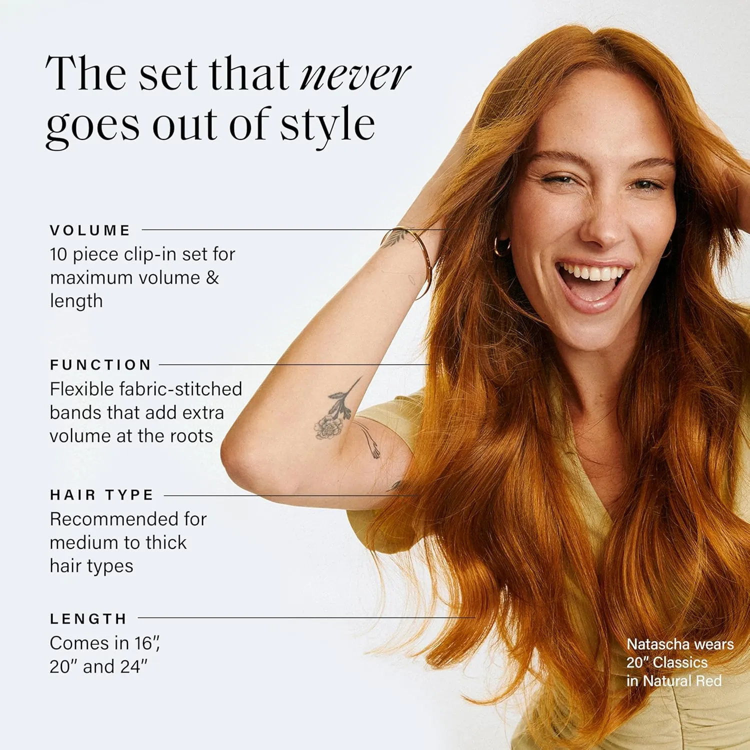 Luxy 100% Remy Human Hair, Classic 160g Clip-In Hair Extensions - 10 Wefts Multi-Dimensional Color for Natural Blending, Adds Volume & Length, Easy Apply & Remove 20" Chestnut Brown Classic