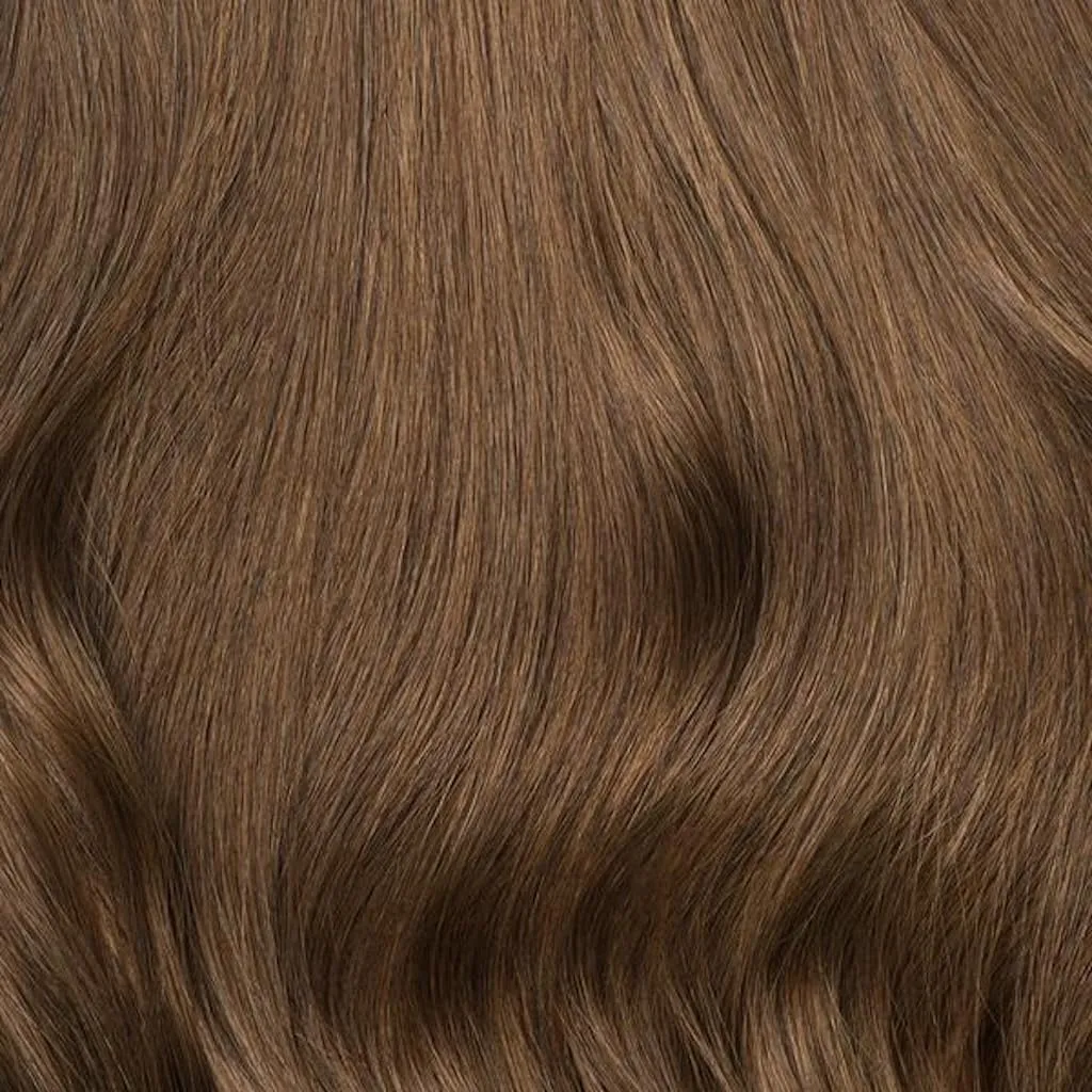Luxy 100% Remy Human Hair, Classic 160g Clip-In Hair Extensions - 10 Wefts Multi-Dimensional Color for Natural Blending, Adds Volume & Length, Easy Apply & Remove 20" Chestnut Brown Classic