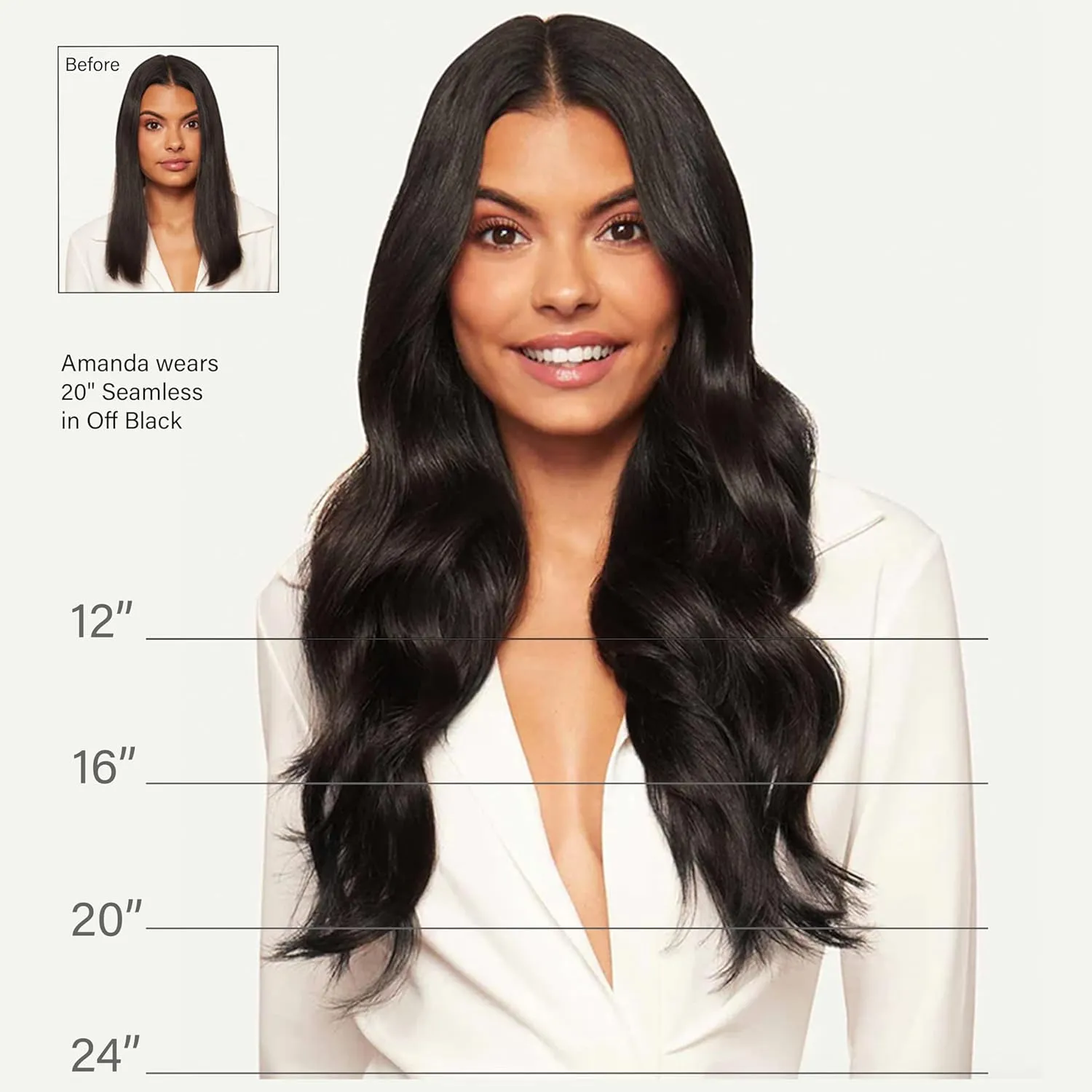 Luxy 100% Remy Human Hair, Classic 160g Clip-In Hair Extensions - 10 Wefts Multi-Dimensional Color for Natural Blending, Adds Volume & Length, Easy Apply & Remove 20" Chestnut Brown Classic