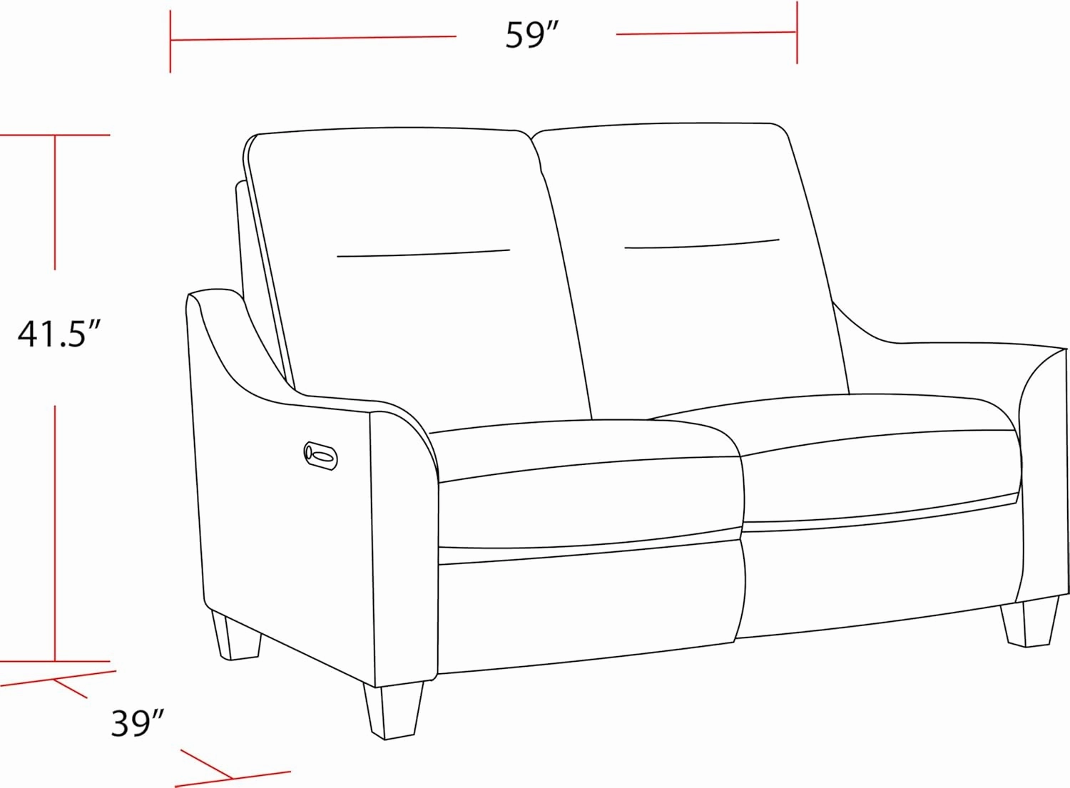 Madison - Pisces Marine - Powered by Freemotion Cordless Power Reclining Loveseat
