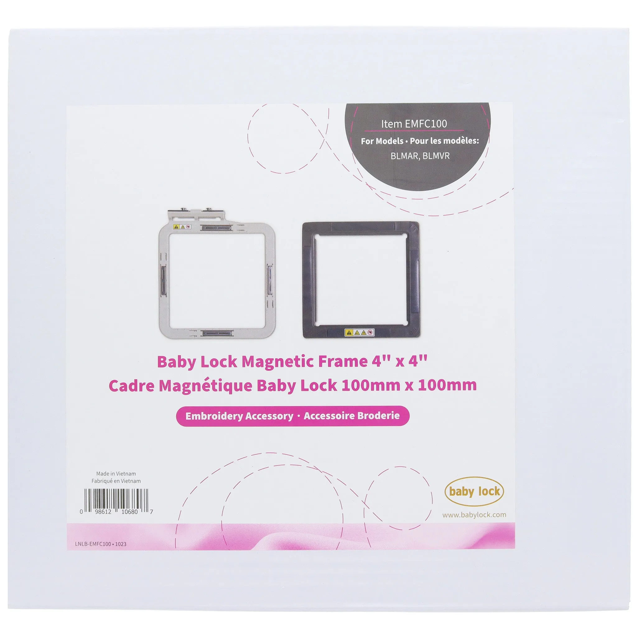 Magnetic Hoop 4" x 4", Babylock #EMFC100