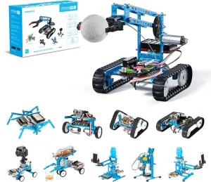 Makeblock mBot Ultimate 10 in 1 Robot Building Toys, Robotics Kit App Remote Control Robot Toys Compatible with Arduino C & Raspberry Pi, STEM Educational DIY Robot Arm Kit Gift for Teenagers & Adults