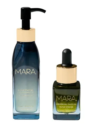MARA - Algae Enzyme Cleansing Oil   Universal Face Oil VALUE Bundle | Clean, Non-Toxic, Plant-Based Skin Care