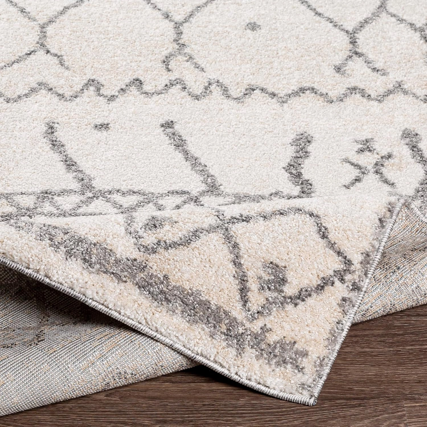 Mark&Day Area Rugs, 5x7 Oostwoud Global Khaki Area Rug, White Grey Carpet for Living Room, Bedroom or Kitchen (5'3" x 7'3")