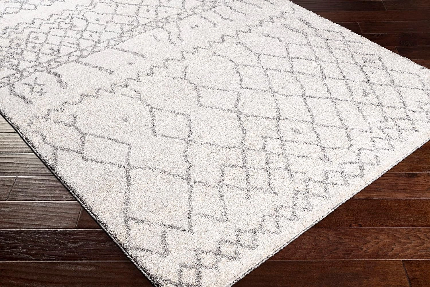 Mark&Day Area Rugs, 5x7 Oostwoud Global Khaki Area Rug, White Grey Carpet for Living Room, Bedroom or Kitchen (5'3" x 7'3")