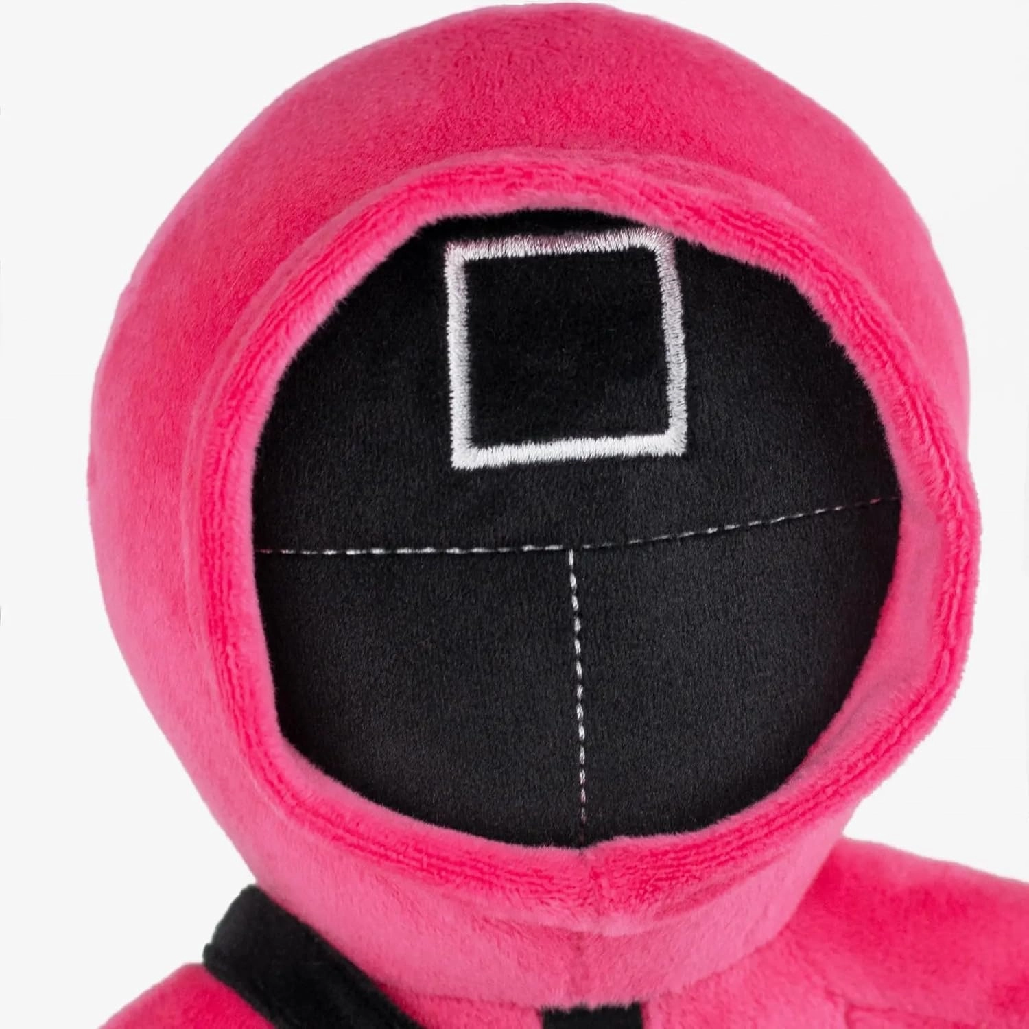Masked Worker Squid Pink Masked Solider Craft Plush Soft Stuffed Toy Decor Made in Ukraine (Square)