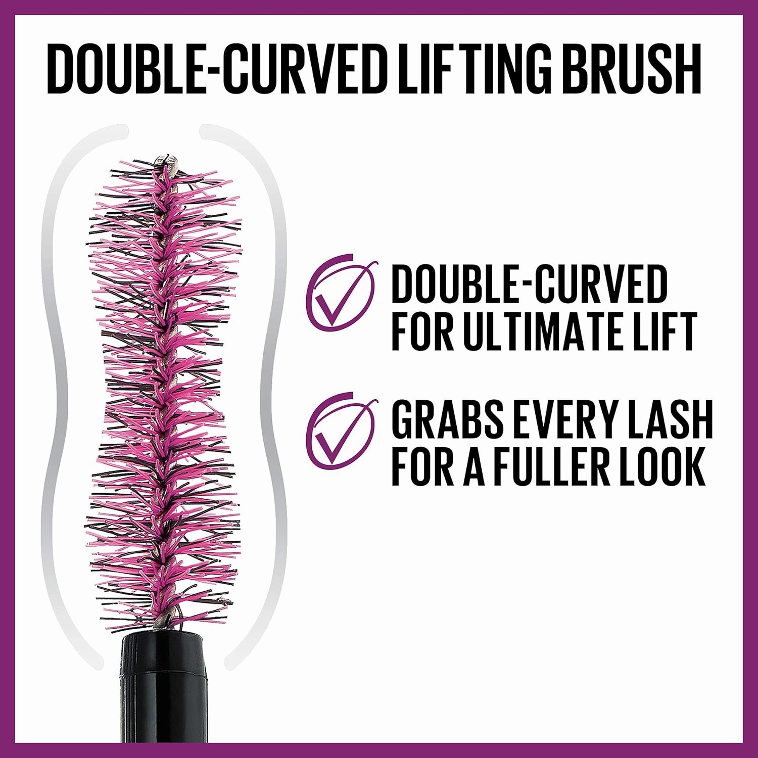 Maybelline The Falsies Lash Lift Washable Mascara   Garnier SkinActive Micellar Water Bundle, Includes 1 Mascara in Very Black and 1 Makeup Remover