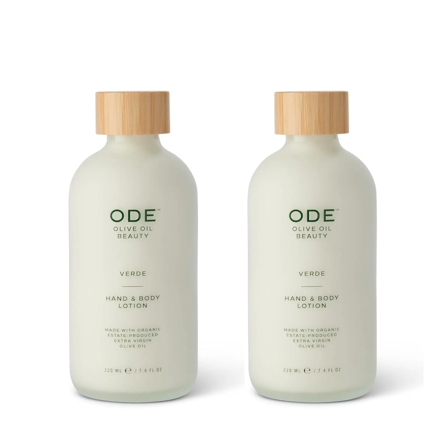 McEvoy Ranch Verde Hand & Body Lotion (2-pack) by ODE Olive Oil Beauty, Organic EVOO, Everyday Hydration, California Made