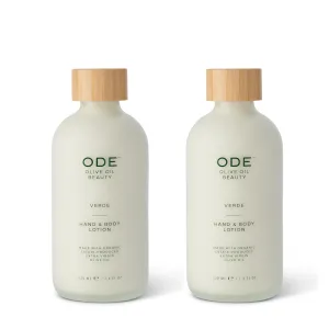 McEvoy Ranch Verde Hand & Body Lotion (2-pack) by ODE Olive Oil Beauty, Organic EVOO, Everyday Hydration, California Made