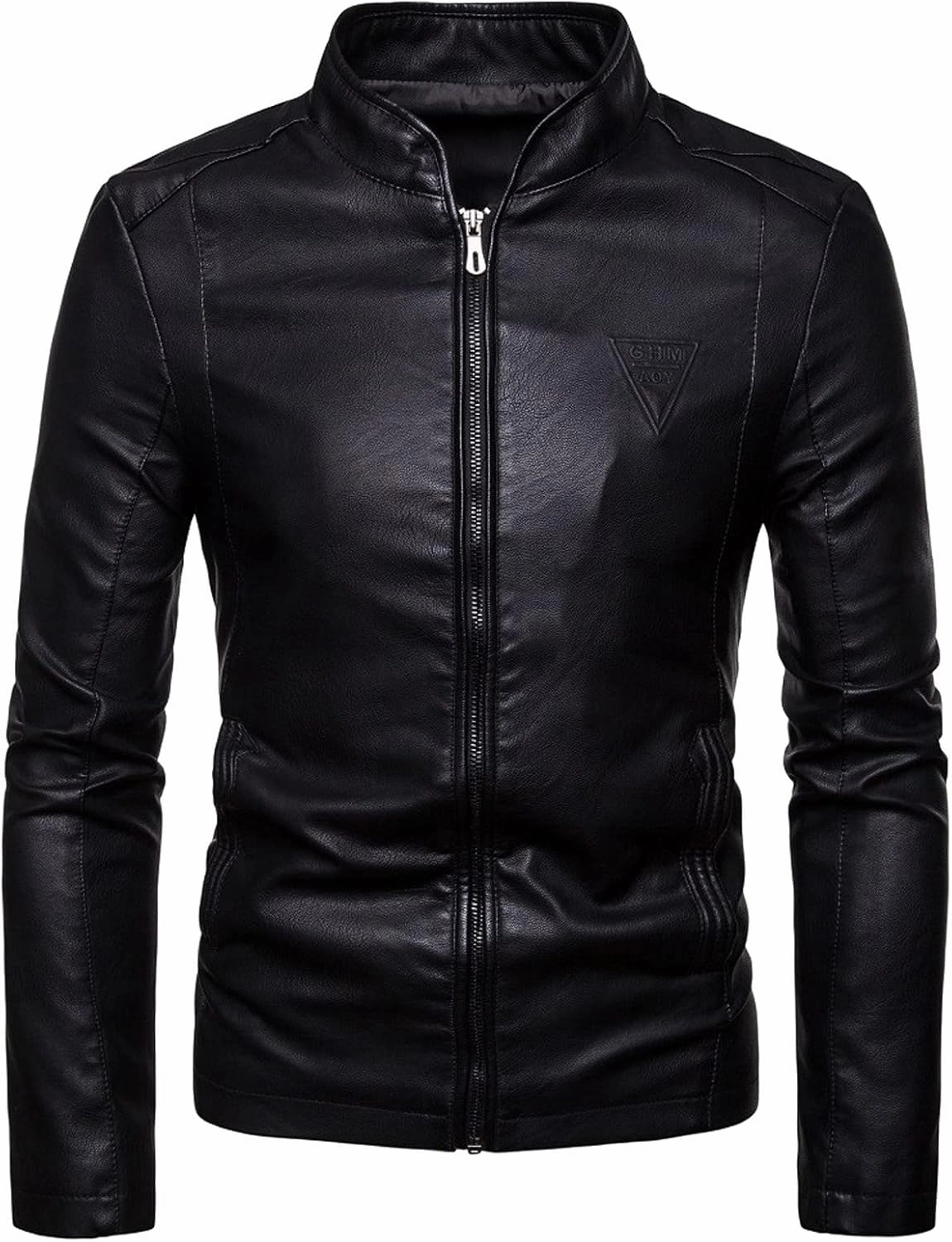 Men's Faux Leather Jacket Aviator Bomber Jackets Mens Fleece Motorcycle Coats Zipper Pocket Autumn Winter Outwear