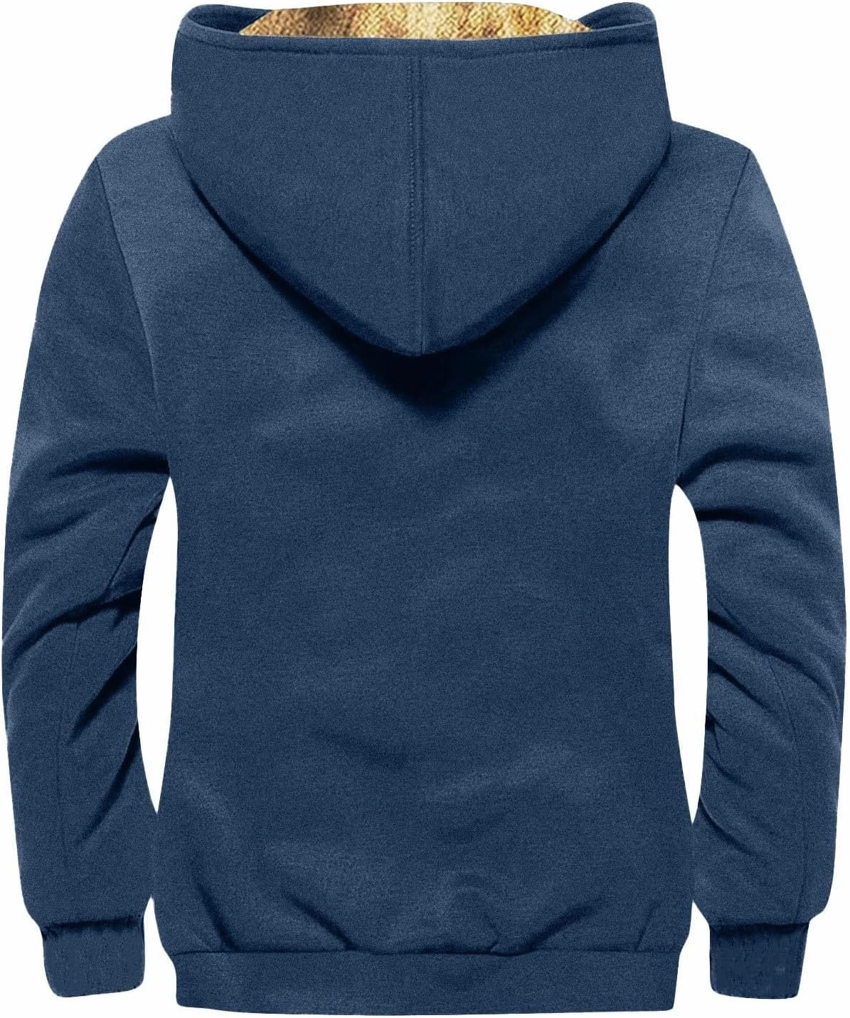 Mens Fuzzy Sherpa Jacket Long Sleeve Fleece Zip Up Coat Faux Tactical Jackets Windproof Varsity Coat Plus Size