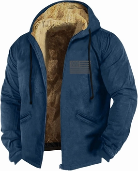 Mens Fuzzy Sherpa Jacket Long Sleeve Fleece Zip Up Coat Faux Tactical Jackets Windproof Varsity Coat Plus Size