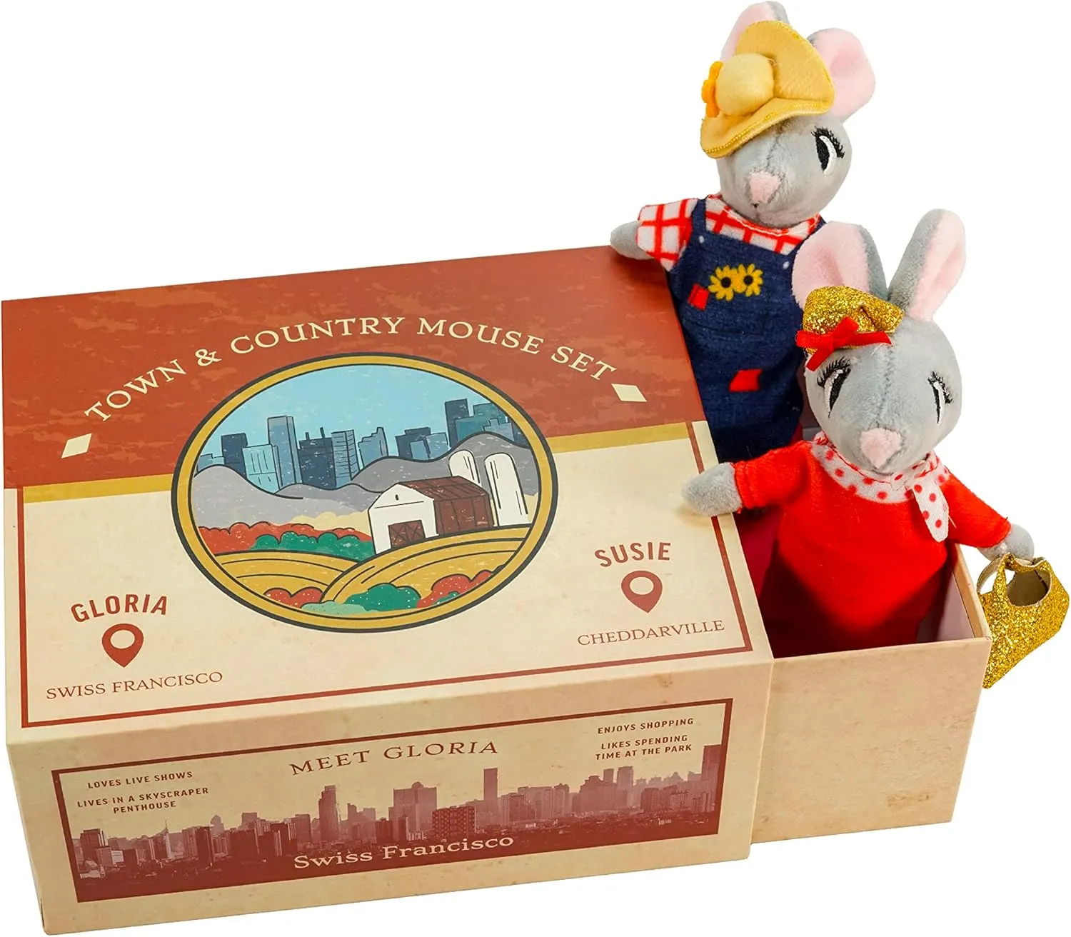Mice in Boxes - 'Town and Country' Playset