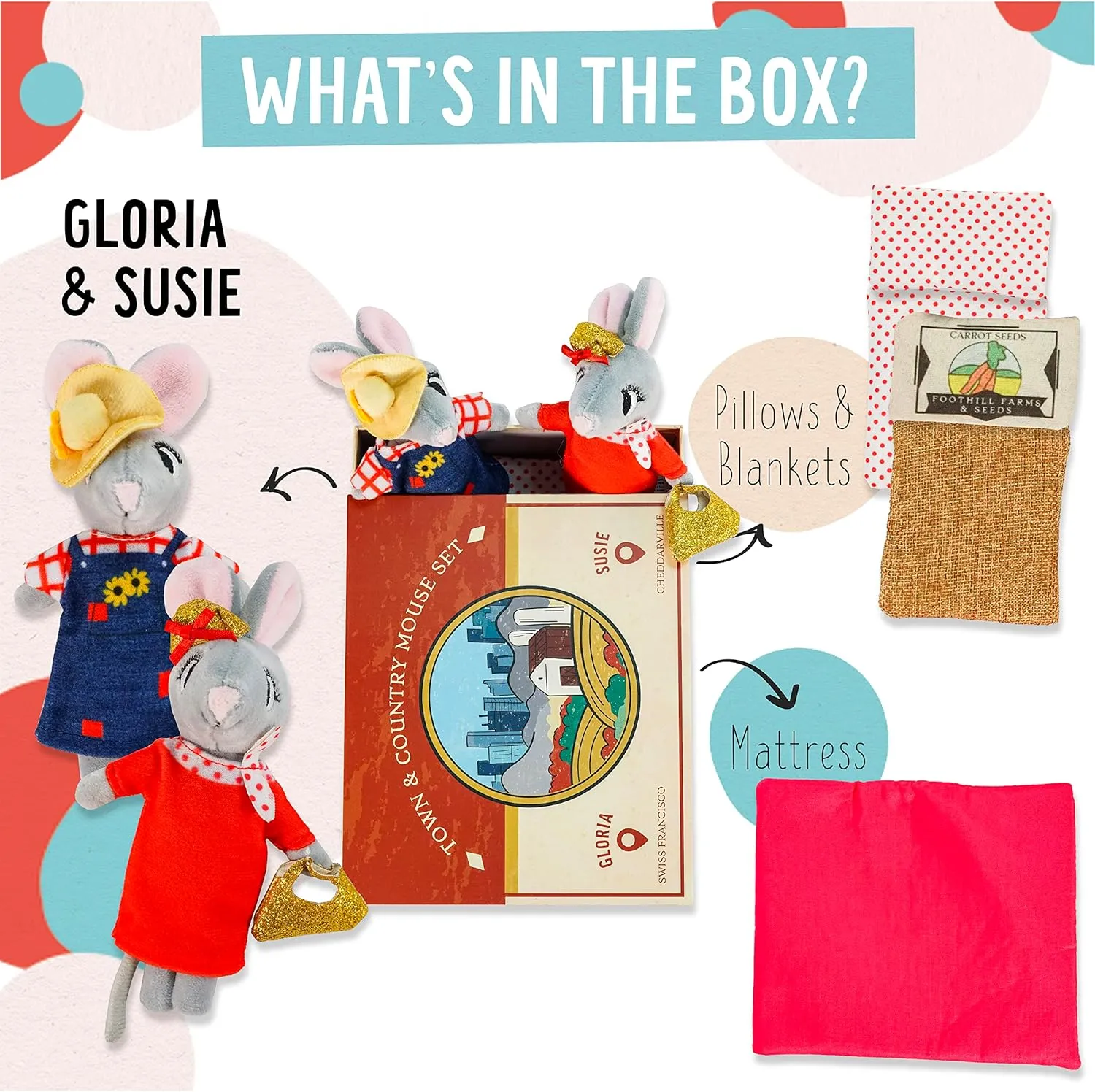 Mice in Boxes - 'Town and Country' Playset
