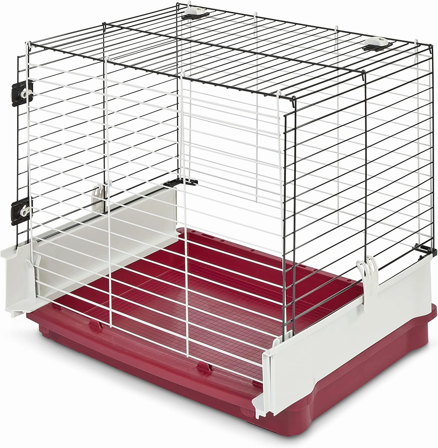 MidWest Homes for Pets Rabbit Cage Wire Extension | Extension Fits Midwest Models 158 & 158XL, 158WEX, Maroon/White (Wire Extension Only)