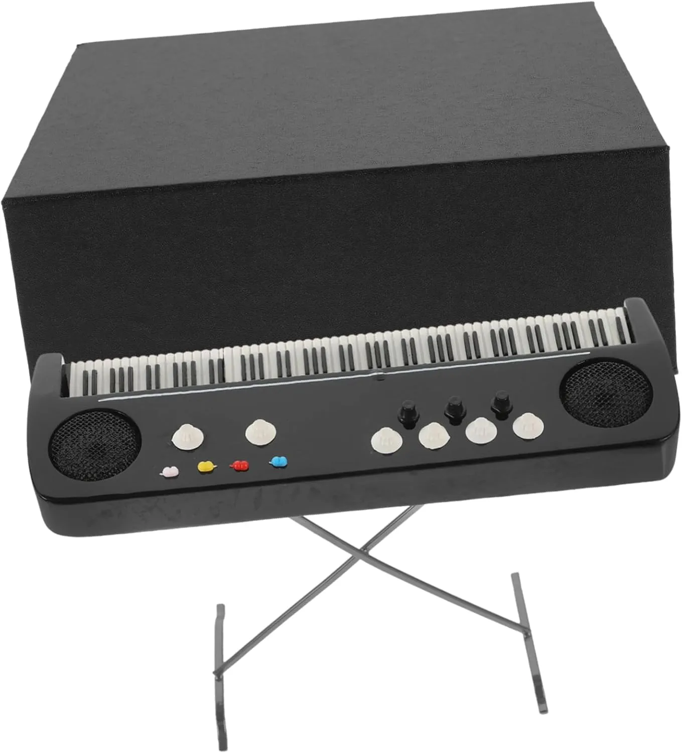 Mini Electronic Organ Toy Dollhouse Decoration Smooth Finish for Creative Landscape for Boys and Girls Versatile Miniature Musical Instrument Ornament Style