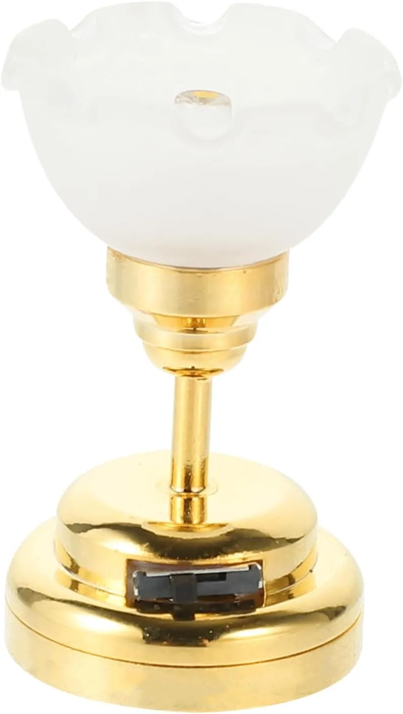 Miniature Dollhouse Led Ceiling Lamp Flower-Shaped Pendant Light for Dollhouses Charming Adornment for Boys and Girls Rooms Safe and Reusable Decor for Mini House Decoration