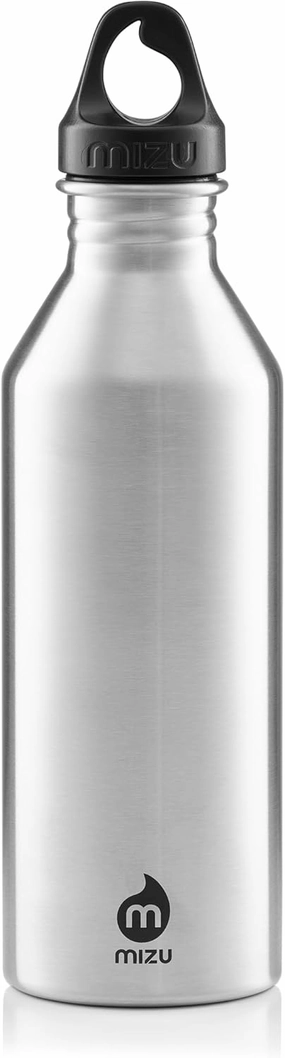 Mizu M8 - 25 oz. Single Wall Narrow Mouth Stainless Steel Bottle with Loop Cap