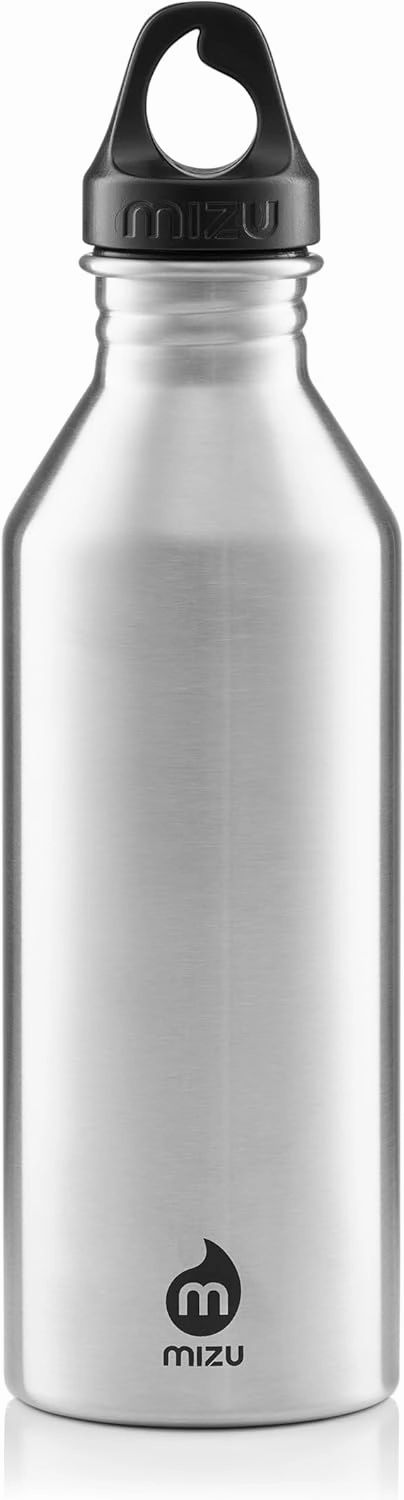 Mizu M8 - 25 oz. Single Wall Narrow Mouth Stainless Steel Bottle with Loop Cap