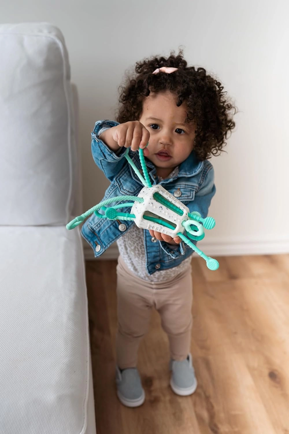 Mobi Zippee Activity Toy - Sensory Activities for Toddlers and Kids, BPA-Free and Food Grade Silicone, Montessori Learning Games for Ages  1 (Mintee)