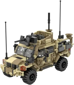 Modern Military Vehicle Building Kit, 437PCS Armored Car Model Assembly Sets, Creative Toys Gifts for Kids Adults