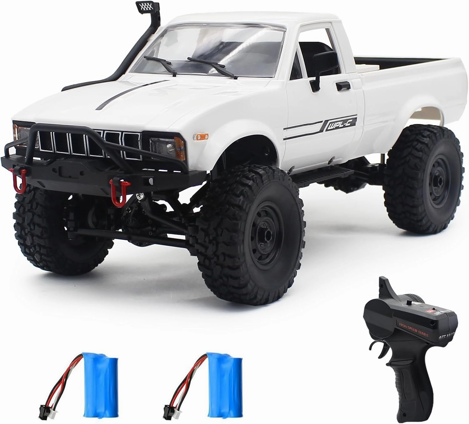 Mostop RC Crawler 1/16 Scale 4WD Offroad Rock Crawler Climbing Vehicle RC Truck Toys, C24-1 Throttle & Steering Control Pickup Truck 2.4Ghz Remote Control Children RC Car for Kids
