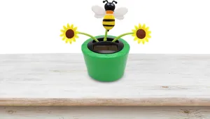 Naysku Solar Toy Sunflower Ornament - Sunflower Solar Car Ornament - Portable Shaking Head Car Toy, Reusable Solar Powered Dashboard Decor for Home, Bedroom and Car Qincu-us