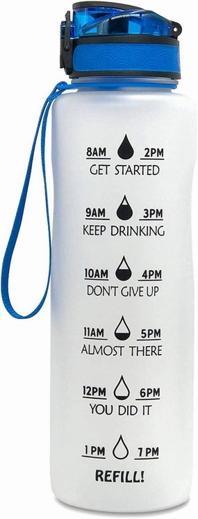 NC The Best Sports Bottle, Large Capacity, One-Button Opening, Flip-top Leak-Proof Lid, Healthy and Environmentally Friendly Tritan Material, BPA-Free (with Filter Layer)