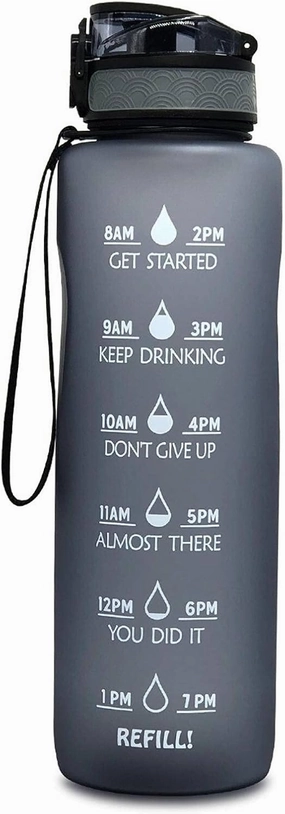 NC The Best Sports Bottle, Large Capacity, One-Button Opening, Flip-top Leak-Proof Lid, Healthy and Environmentally Friendly Tritan Material, BPA-Free (with Filter Layer)