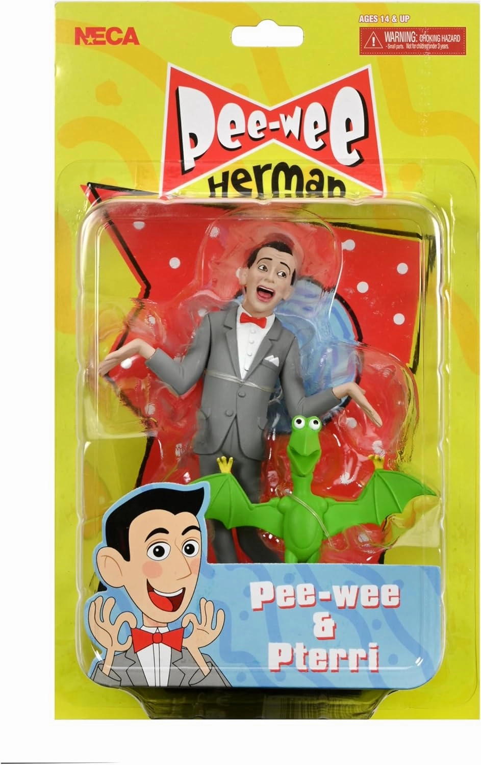 NECA - Pee-wee's Playhouse Toony Classics Pee-Wee Herman 6-Inch Scale Action Figure