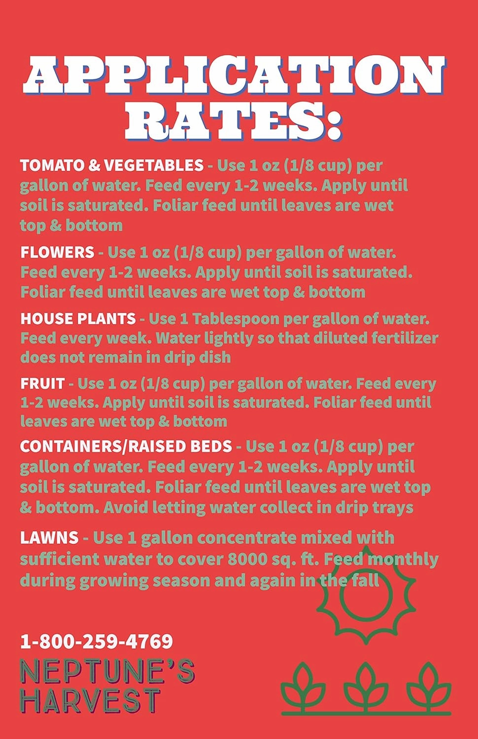 Neptune's Harvest Tomato & Veg Fertilizer 2-4-2, 1 Gallon