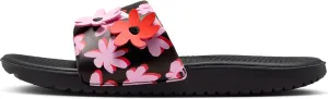 Nike Kawa SE Little/Big Kids' Slides (FJ2872-001, Black/Pink Rise/Picante Red/White) Size 4