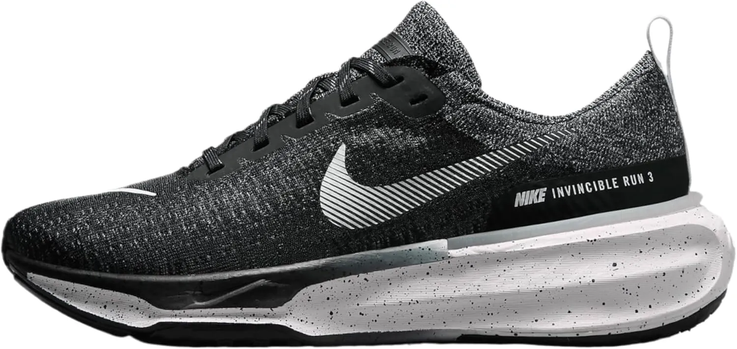 Nike Men's Invincible 3 Road Running Shoes (Black/White, us_Footwear_Size_System, Adult, Men, Numeric, Medium, Numeric_11_Point_5)