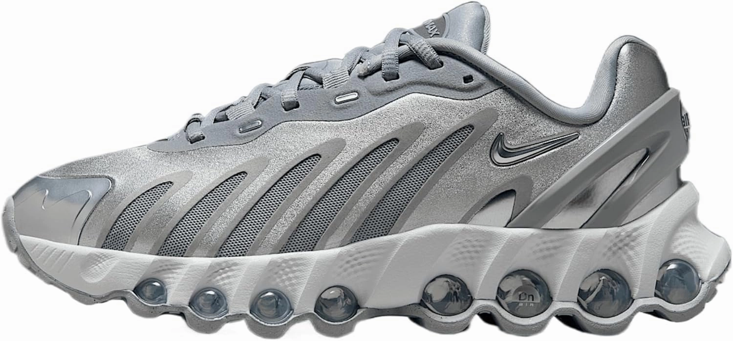 Nike Air Max Dn8 Big Kids' Shoes (HF7310-001, Wolf Grey/Off White/Off White/Metallic Silver)