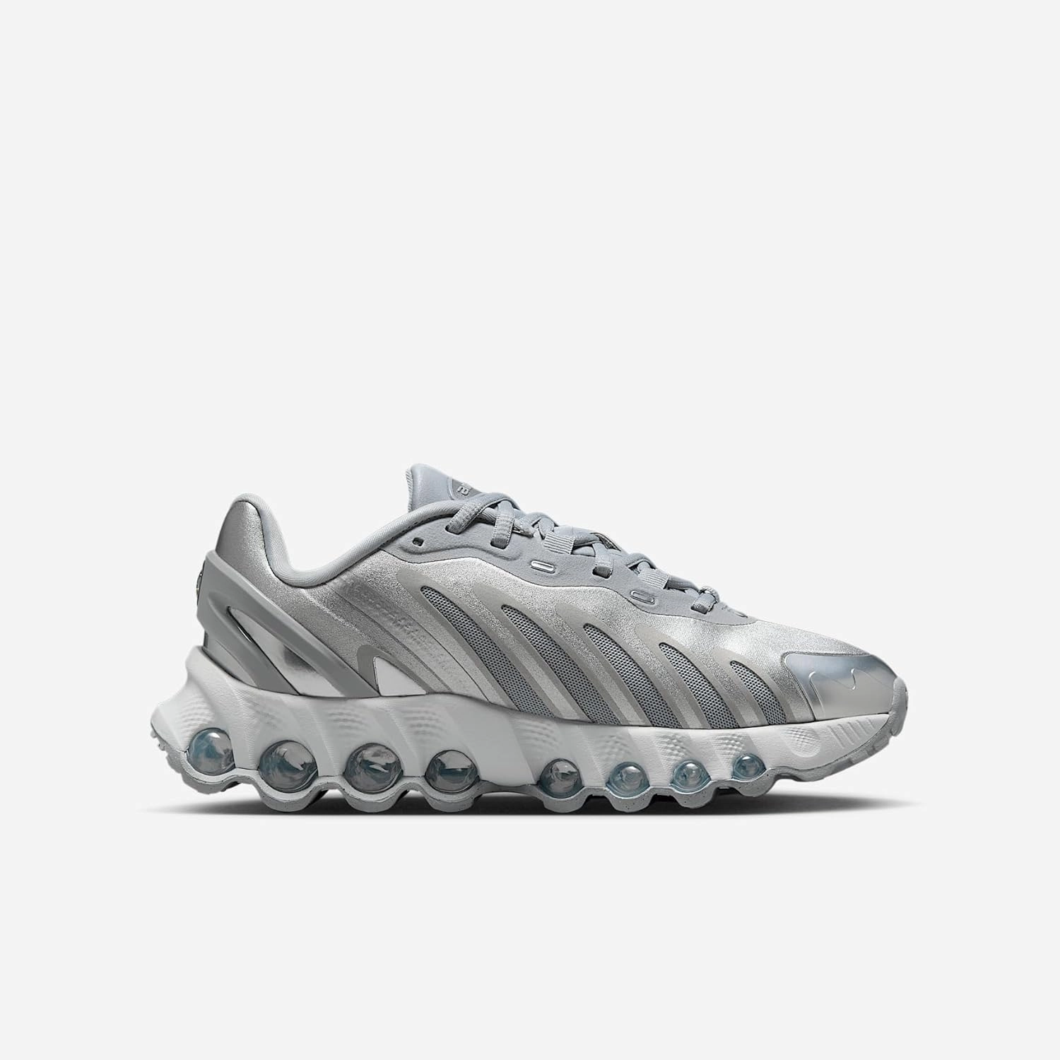 Nike Air Max Dn8 Big Kids' Shoes (HF7310-001, Wolf Grey/Off White/Off White/Metallic Silver)