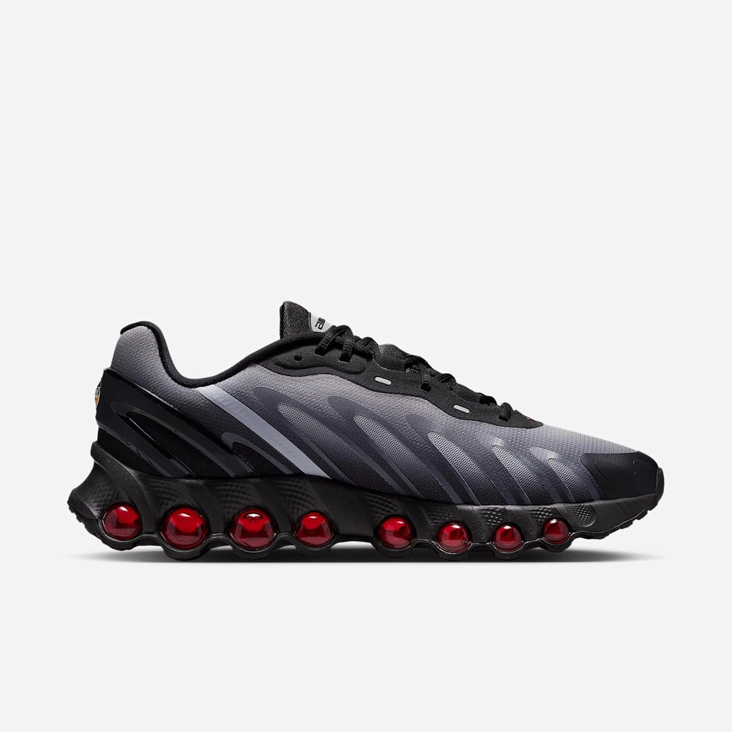Nike Air Max Dn8 Men's Shoes (FQ7860-011, Black/Anthracite/Pure Platinum/Gym Red)