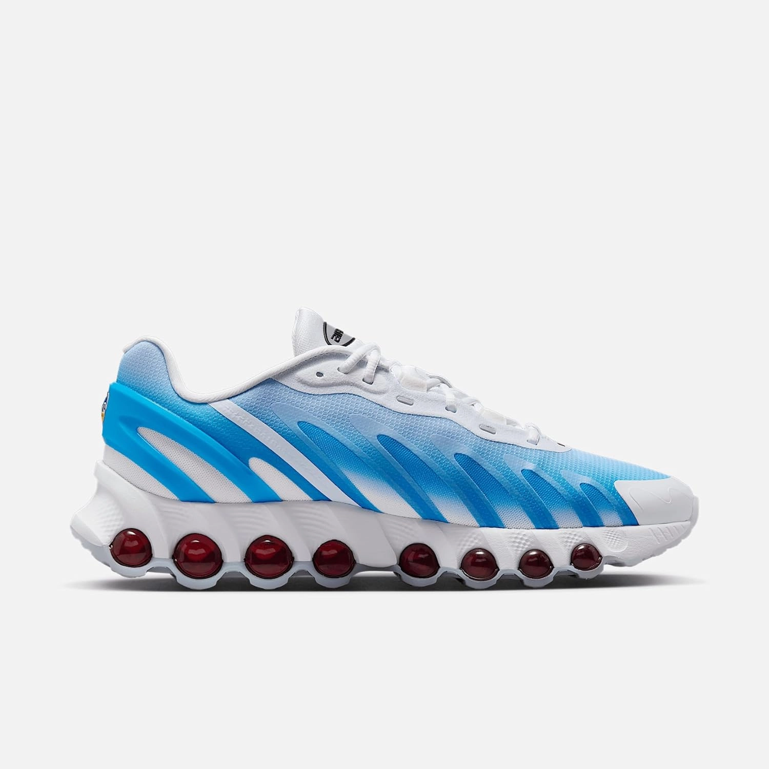 Nike Air Max Dn8 Men's Shoes (FQ7860-101, White/University Red/Light Photo Blue/Black)
