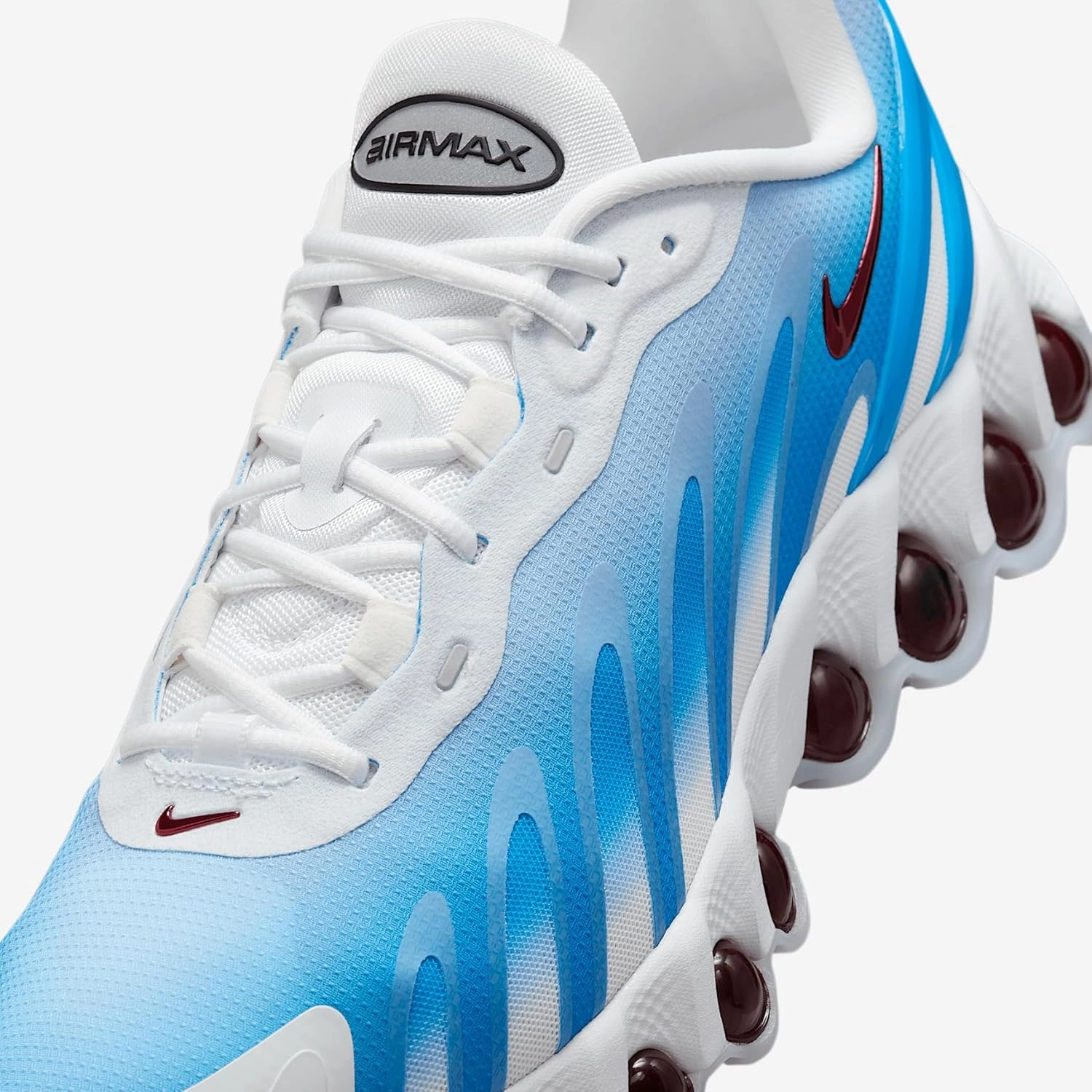 Nike Air Max Dn8 Men's Shoes (FQ7860-101, White/University Red/Light Photo Blue/Black)