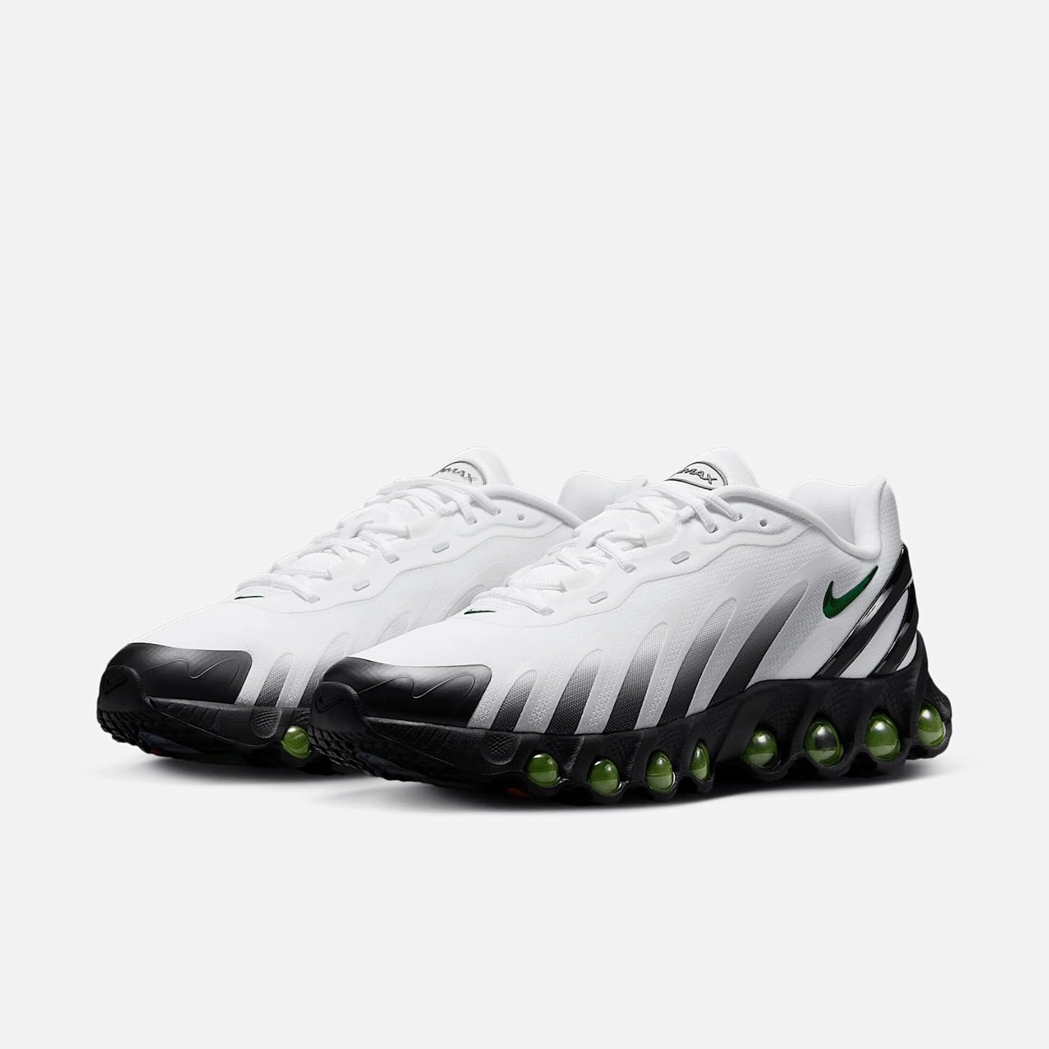Nike Air Max Dn8 Men's Shoes (FQ7860-104, White/Black/White/Pine Green)