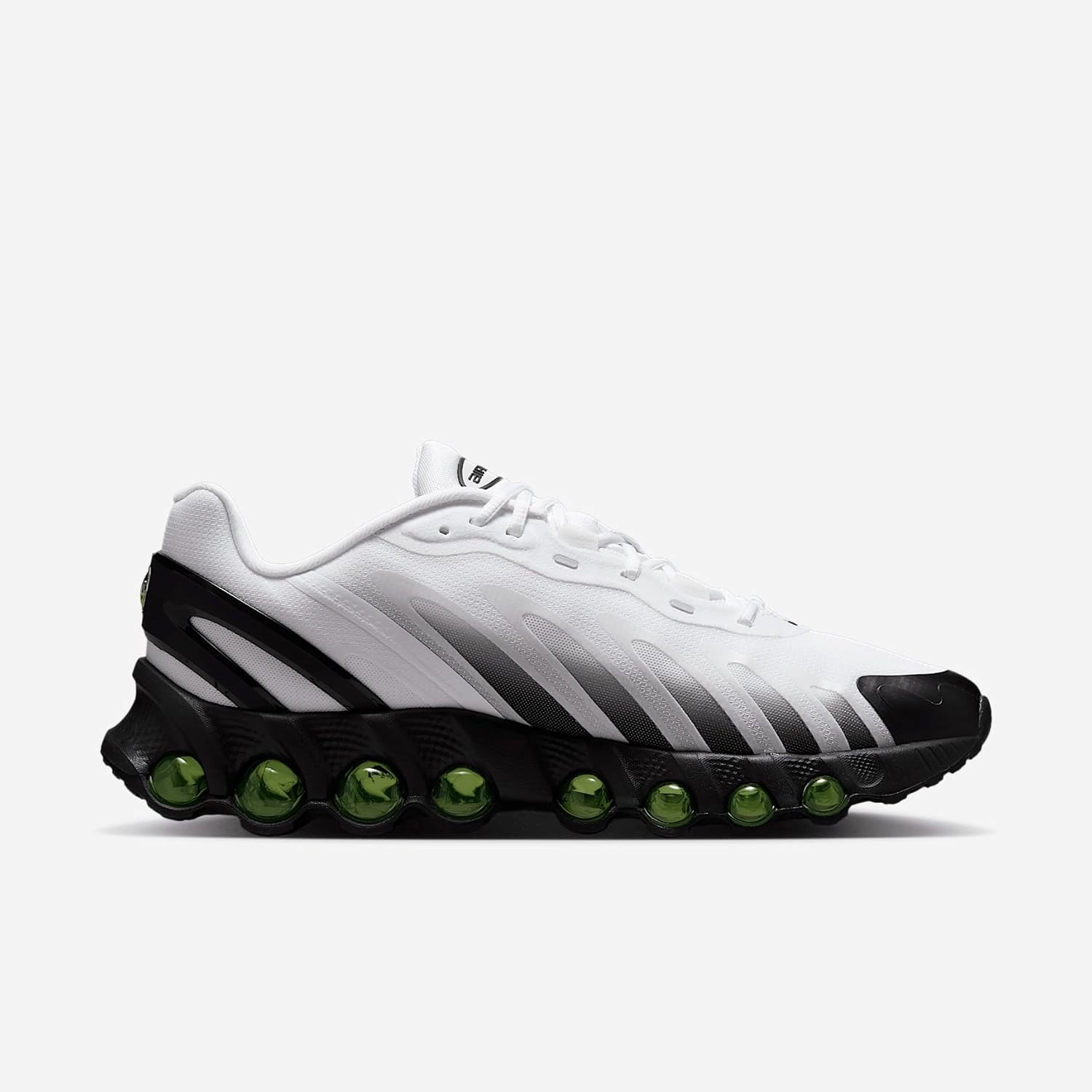 Nike Air Max Dn8 Men's Shoes (FQ7860-104, White/Black/White/Pine Green)