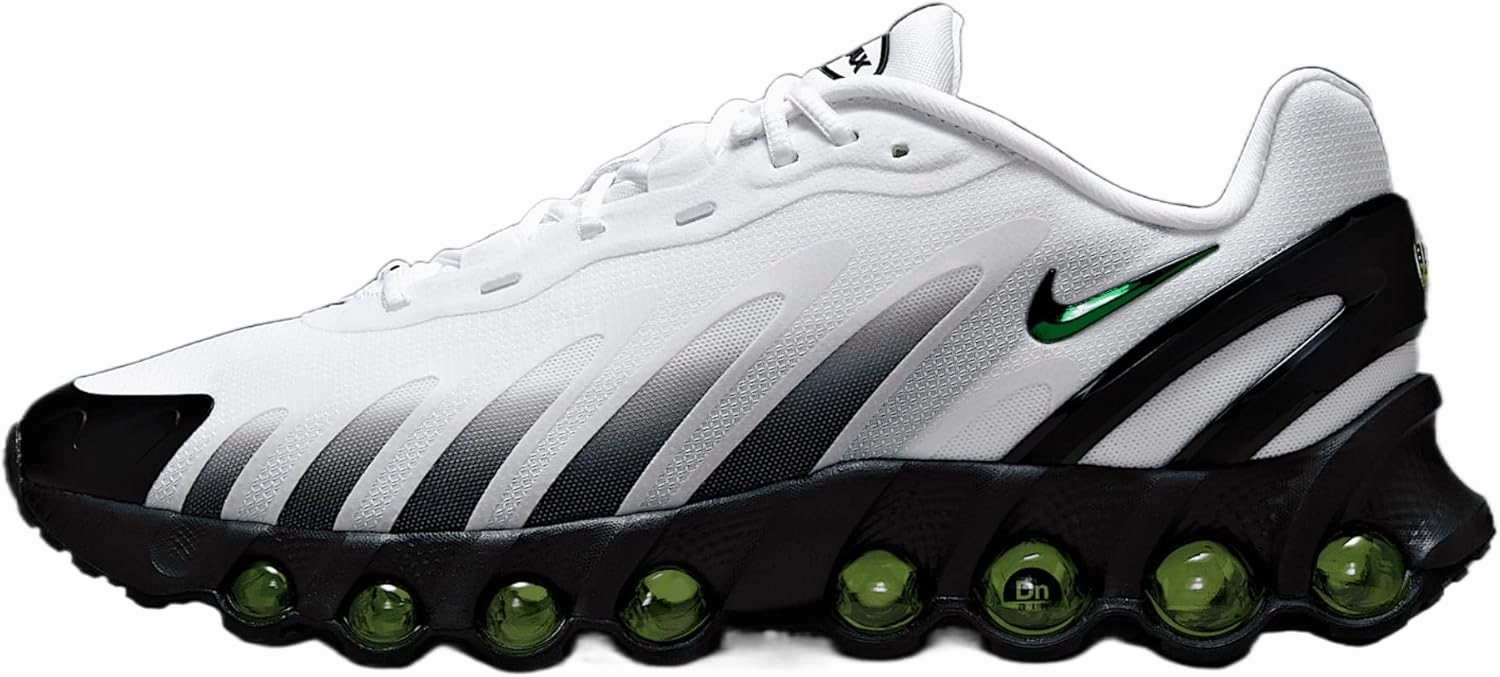 Nike Air Max Dn8 Men's Shoes (FQ7860-104, White/Black/White/Pine Green)