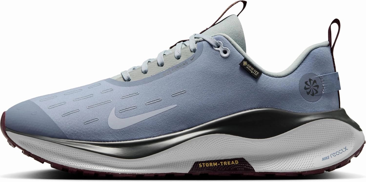 Nike InfinityRN 4 Gore-TEX Men's Waterproof Road Running Shoes (HQ0265-400, Ashen Slate/Light Pumice/Dark Smoke Grey/Football) Size 6.5