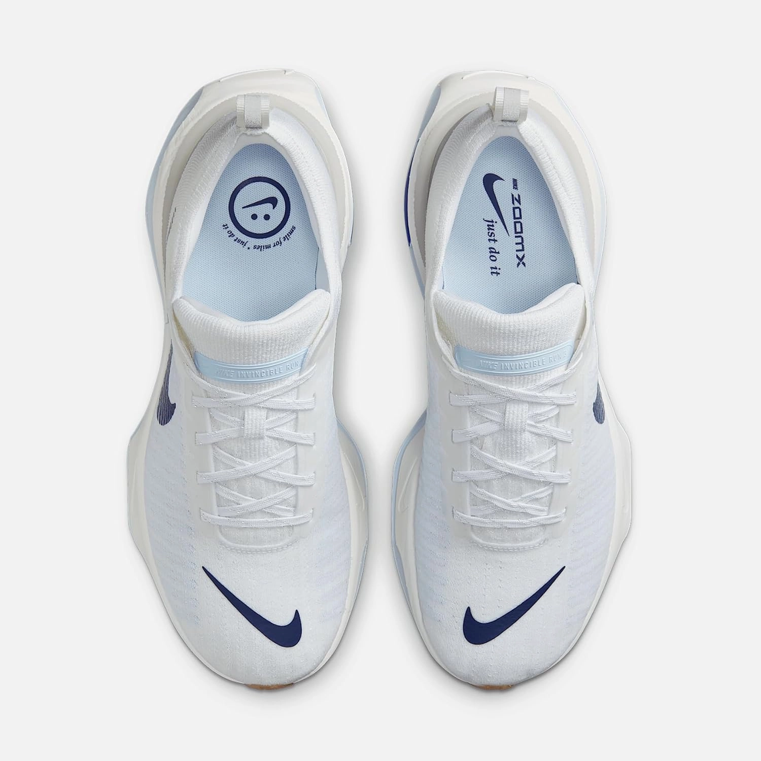 Nike Invincible 3 Men's Road Running Shoes (DR2615-107, White/Blue Tint/Sail/Blue Void)
