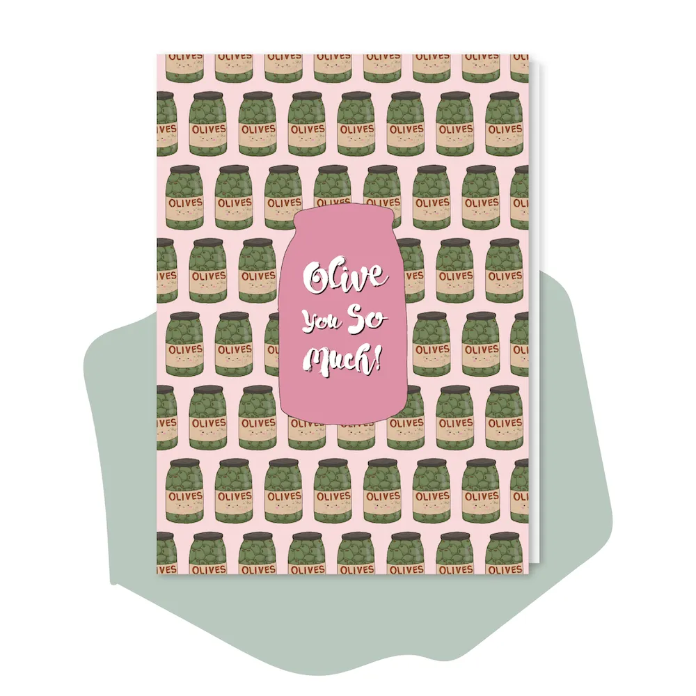 Olive You So Much - Eco Greeting Card